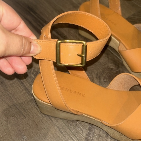 EVERLANE LEATHER CLOG ANKLE STRAP SANDALS SIZE 7 - Picture 6 of 7